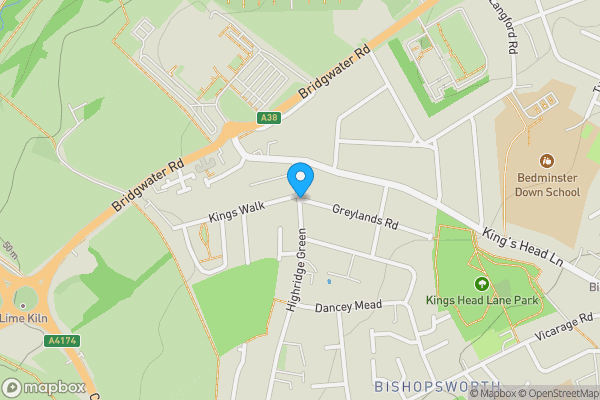 Map location for Highridge Green, Bristol, BS13 8BQ