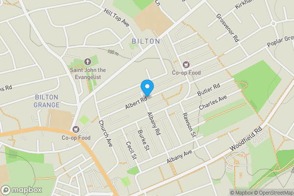 Map location for Albert Road, HARROGATE, North Yorkshire, HG1 4HT