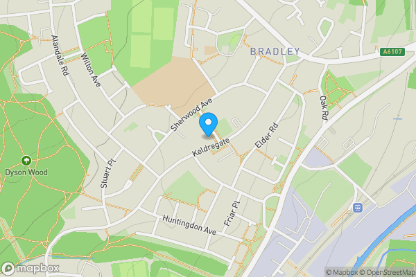 Map location for 60 Keldregate, Huddersfield, West Yorkshire, HD2 1TB