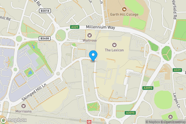 Map location for Ringside, 43 High Street, Bracknell, Berkshire, RG12 1DZ
