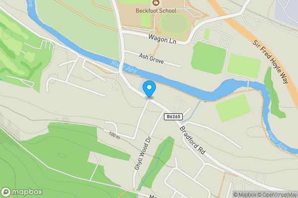 Map location for Riversedge, Bradford Road, Cottingley Bridge, Bingley, West Yorkshire, BD16 1NE