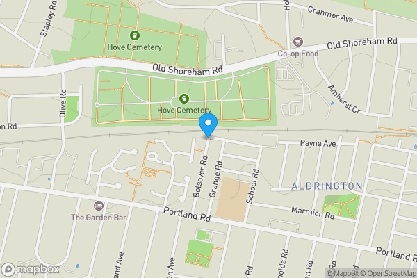 Map location for Bolsover Road, HOVE, BN3 5HQ