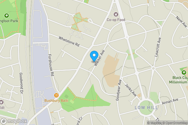 Map location for 9 Walker Avenue, Wolverhampton, West Midlands WV10 9HP