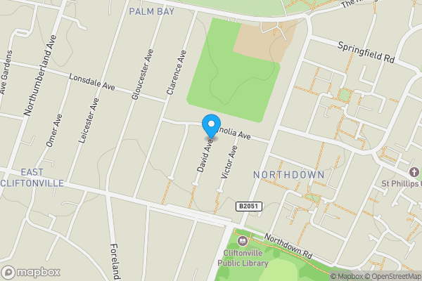 Map location for David Avenue, Margate, CT9