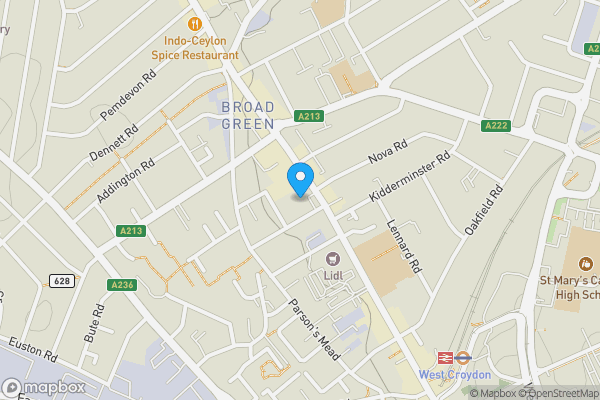 Map location for Flat 39 Zodiac Court, 165 London Road, Croydon, Surrey, CR0 2RJ