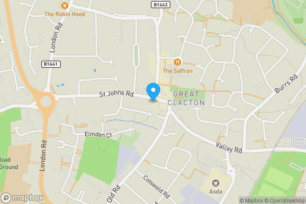 Map location for 17 St. Johns Road, Clacton-on-Sea, Essex, CO15 4BS