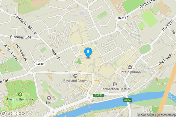 Map location for Unit 4, 15 John Street, Carmarthen, Dyfed, SA31 1QT