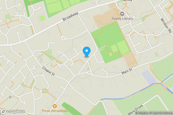 Map location for 35A Middletons Road, Yaxley, Cambridgeshire PE7 3LR