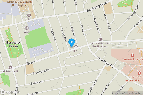 Map location for 532 Green Lane, Small Heath, Birmingham B9 5QQ