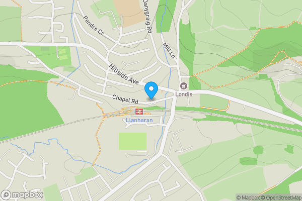 Map location for The Turberville, Chapel Road, Llanharan, Pontyclun, CF729QA