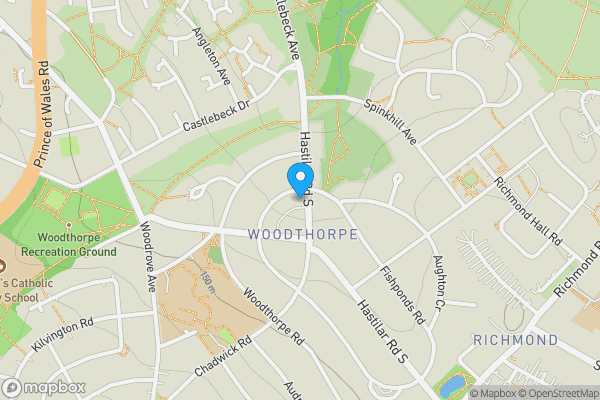 Map location for 216 and 218 Hastilar Road South, Sheffield S13 8EG