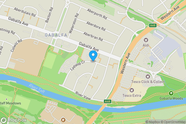 Map location for Lydstep Crescent, CARDIFF, CF14 2QY