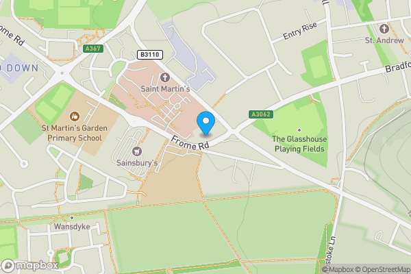 Map location for Flat 15, St. Martins Court Midford Road, Bath, Somerset, BA2 5RQ