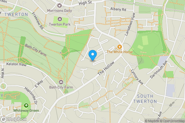 Map location for 11 North View Close, Bath, BA2 1EH