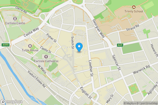 Map location for 18 Hodgsons Court, Scotch Street, Carlisle, Cumbria CA3 8PL