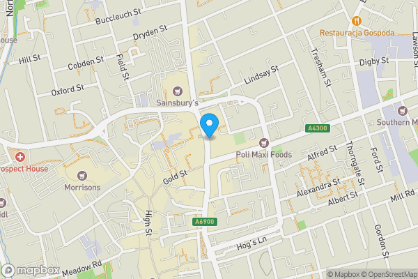Map location for 8/10 Newland Street, Kettering, Northamptonshire NN16 8JH