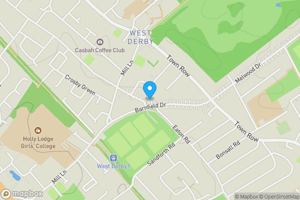 Map location for 25 Eaton Road, West Derby, Liverpool L12 7JJ