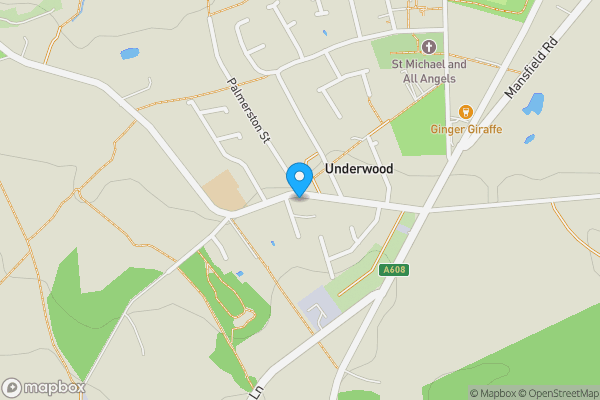 Map location for 57a, Main Road, Underwood, Nottingham, NG16 5GP