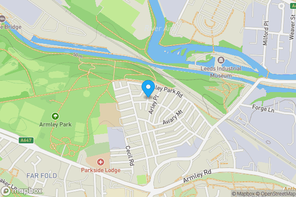 Map location for Arley Street, LEEDS, West Yorkshire, LS12 2PD