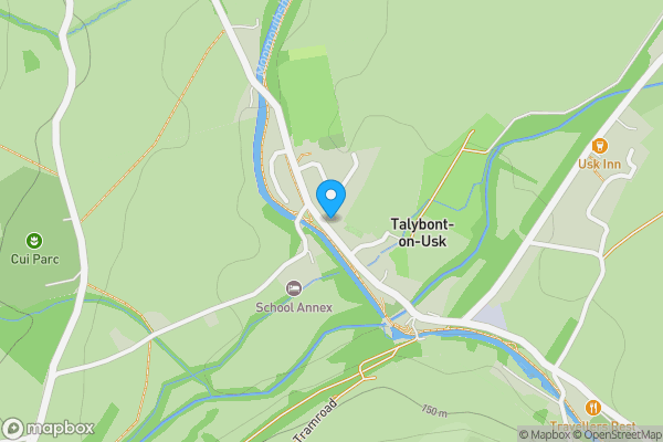 Map location for Land adjacent to Talybont Stores & Post Office, Brecon, Brecon, LD3 7YJ