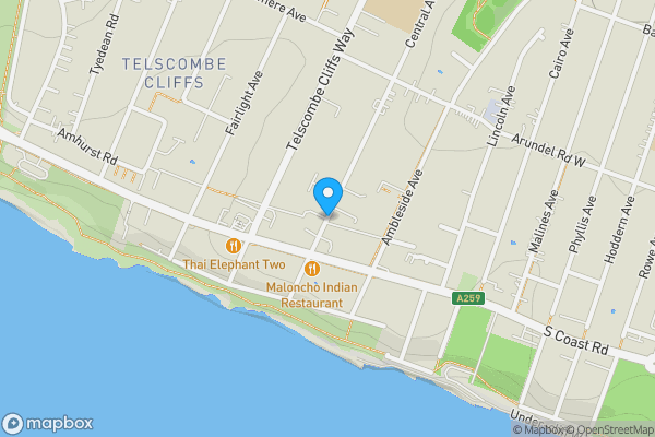 Map location for Central Avenue, Peacehaven, East Sussex, BN10 7LY