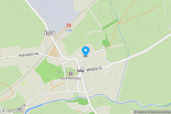 Map location for 14 Hilltop Gardens, Islip, Oxfordshire, OX5 2SJ