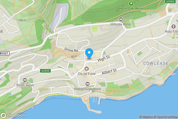 Map location for 15 High Street, Ventnor, Isle of Wight PO38 1RZ