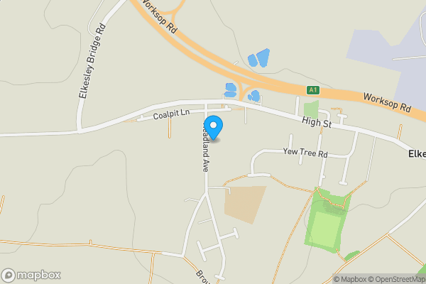 Map location for Number 21 Headland Avenue Elkesley, Retford, Nottinghamshire, DN22 8AH