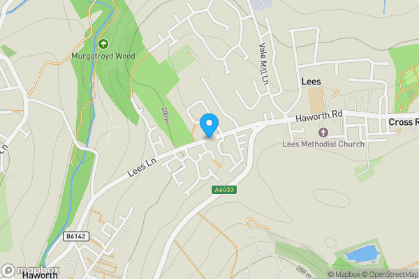 Map location for Lees Lane, Keighley, West Yorkshire, BD22 8RA