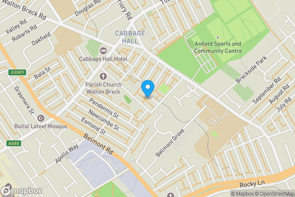 Map location for 19 Wolverton Street, Liverpool, Merseyside, L6 5AH L6 5AH