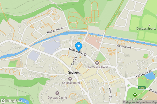 Map location for New Park Street Devizes, Wiltshire, SN10