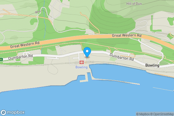 Map location for 109 Dumbarton Road, Railway Inn, Bowling, West Dunbartonshire, G60 5BQ