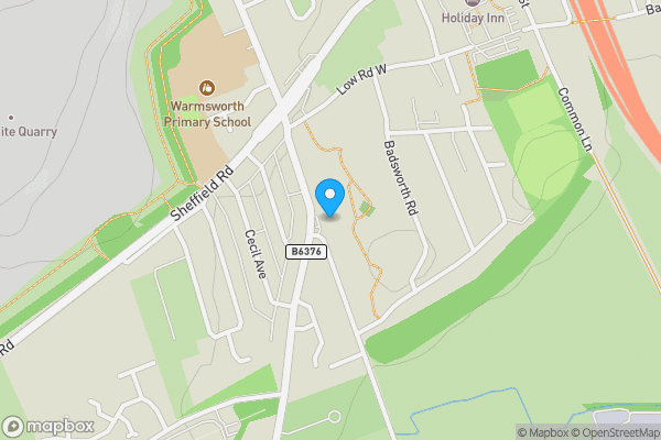 Map location for 9 Lords Head Lane, Warmsworth, Doncaster, South Yorkshire DN4 9LP