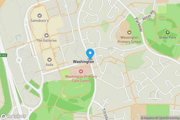 Map location for Bede & Cuthbert House Tower Road Washington Tyne and Wear NE37 2SH