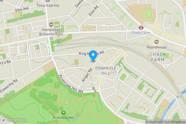 Map location for 54 Ainger Road, Primrose Hill, London, NW3 3AH