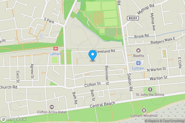 Map location for 40 Westby Street, Lytham St. Annes, Lancashire FY8 5JG