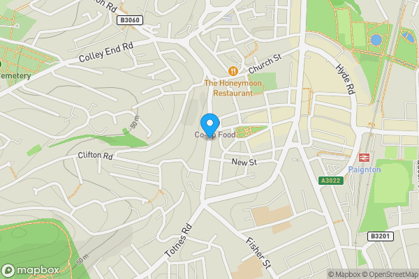 Map location for Winner Street, PAIGNTON, Devon, TQ3 3BQ