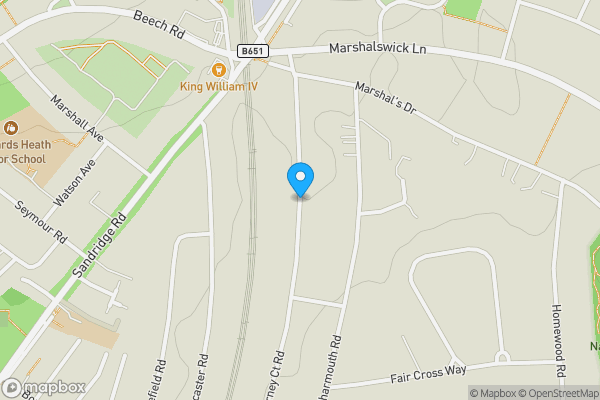 Map location for Gurney Court Road, ST. ALBANS, Hertfordshire, AL1 4RJ