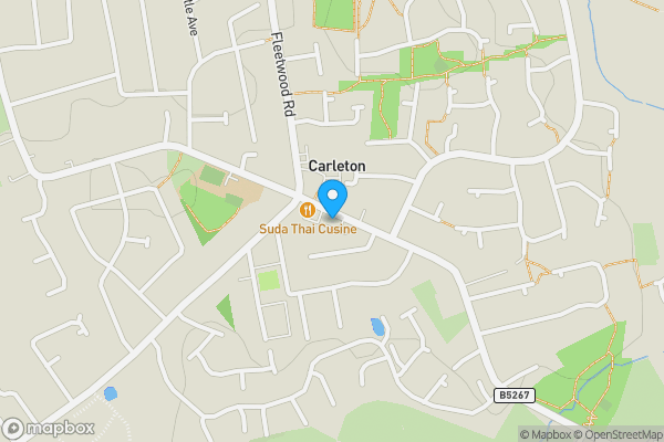 Map location for 15 Poulton Road, Poulton-Le-Fylde, Lancashire FY6 7NH