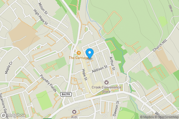 Map location for 4 Rosemount Terrace, Crook, County Durham, DL15 9EN