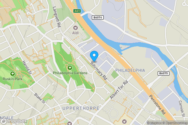 Map location for 212 Infirmary Road, Sheffield, South Yorkshire, S6 3DJ