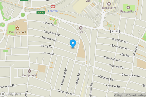 Map location for 162 Manners Road, Southsea, Hampshire, PO4 0BG