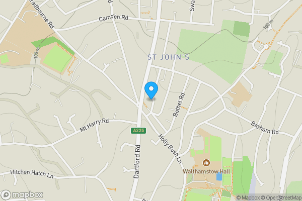 Map location for 7 Prospect Road, Sevenoaks, Kent, TN13 3UA