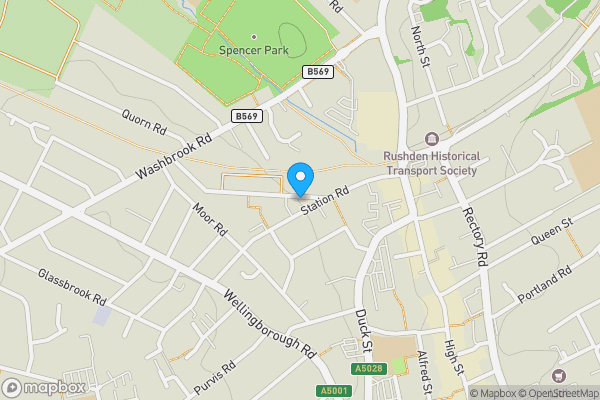 Map location for 12 Spencer Court, Station Road, Rushden, NN10 9TJ