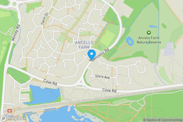 Map location for Oak House, Ancells Road, Harvest Crescent, Fleet, Hampshire, GU51 2QW