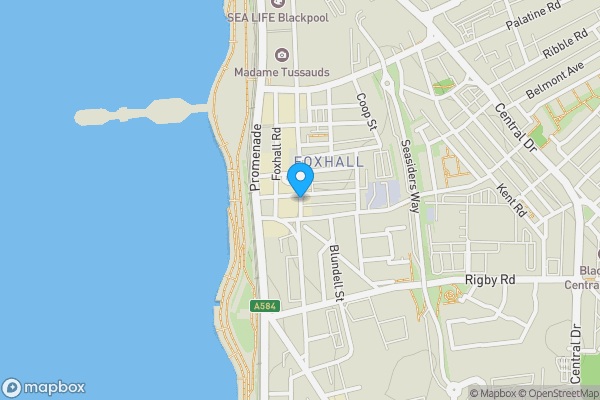 Map location for Dale Street, Blackpool, Lancashire, FY1 5BY