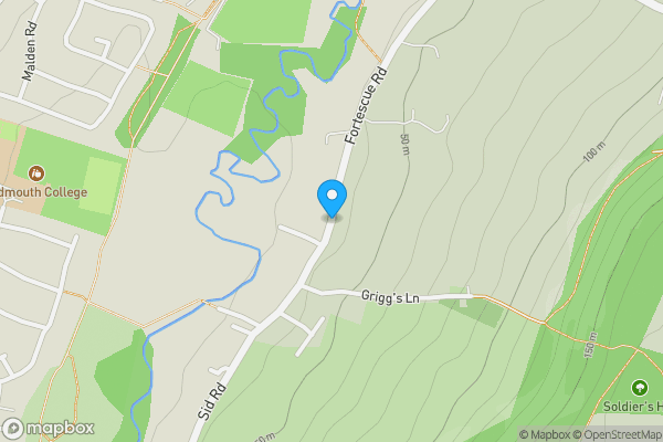 Map location for Fortescue Road, Sidmouth, Devon, EX10 9QG