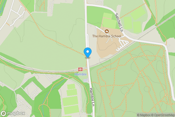 Map location for Hamble Lane, SOUTHAMPTON, SO31 4JS