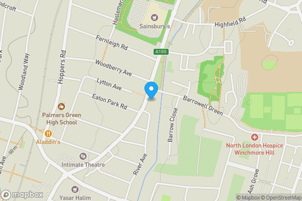 Map location for 594 Green Lane, Palmers Green, London, N13 5RY
