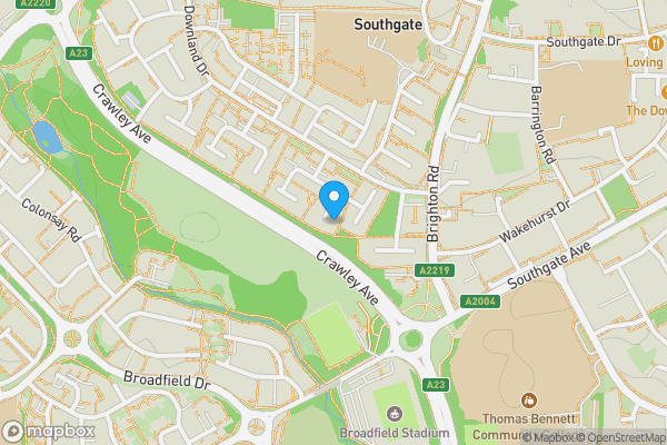 Map location for 20 Teesdale, Crawley, RH11 8QW